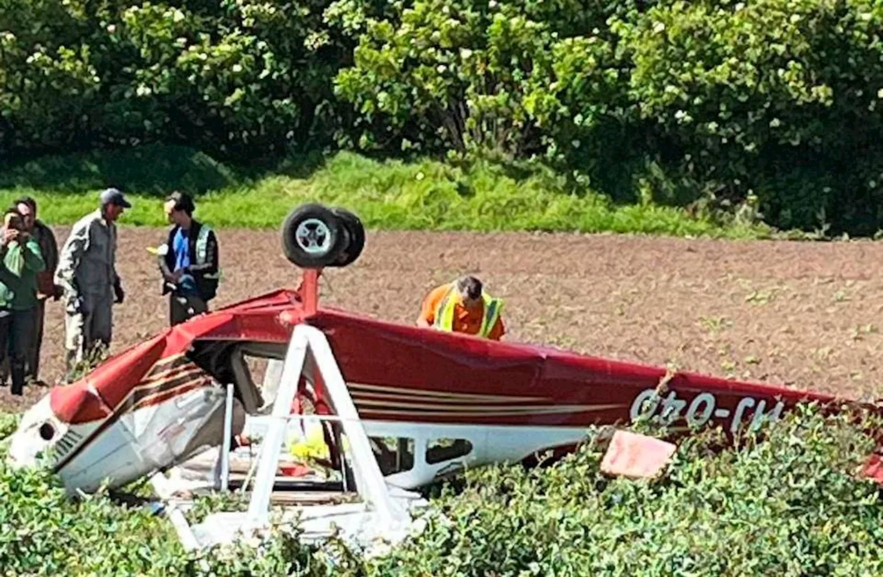 Avioneta se precipitó a tierra en Chía, Cundinamarca, tras un intento de aterrizaje de emergencia