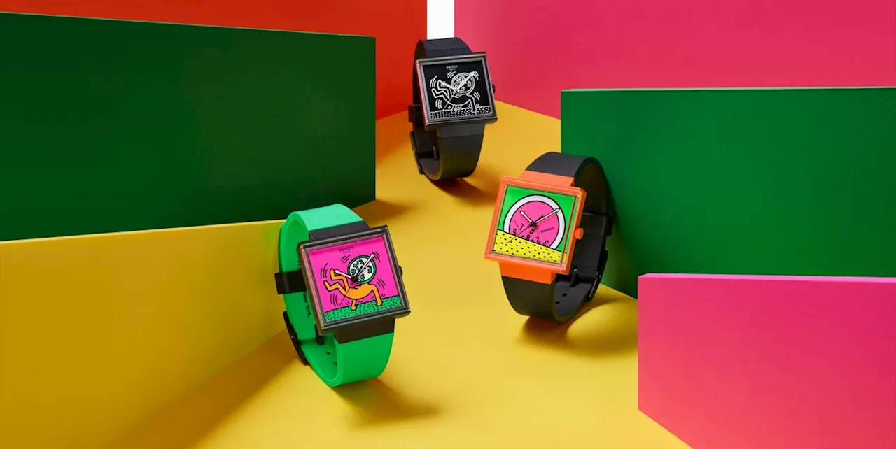 Swatch’s New “Break Free” Watches Celebrate Keith Haring’s Artwork