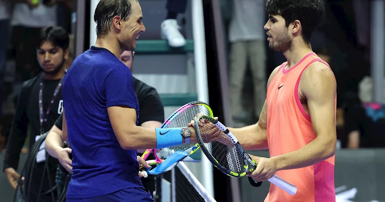 Exhibition Six Kings' Slam : Battu par Carlos Alcaraz (6-3, 6-3) en demi-finale, Rafael Nadal retrouvera Novak Djokovic