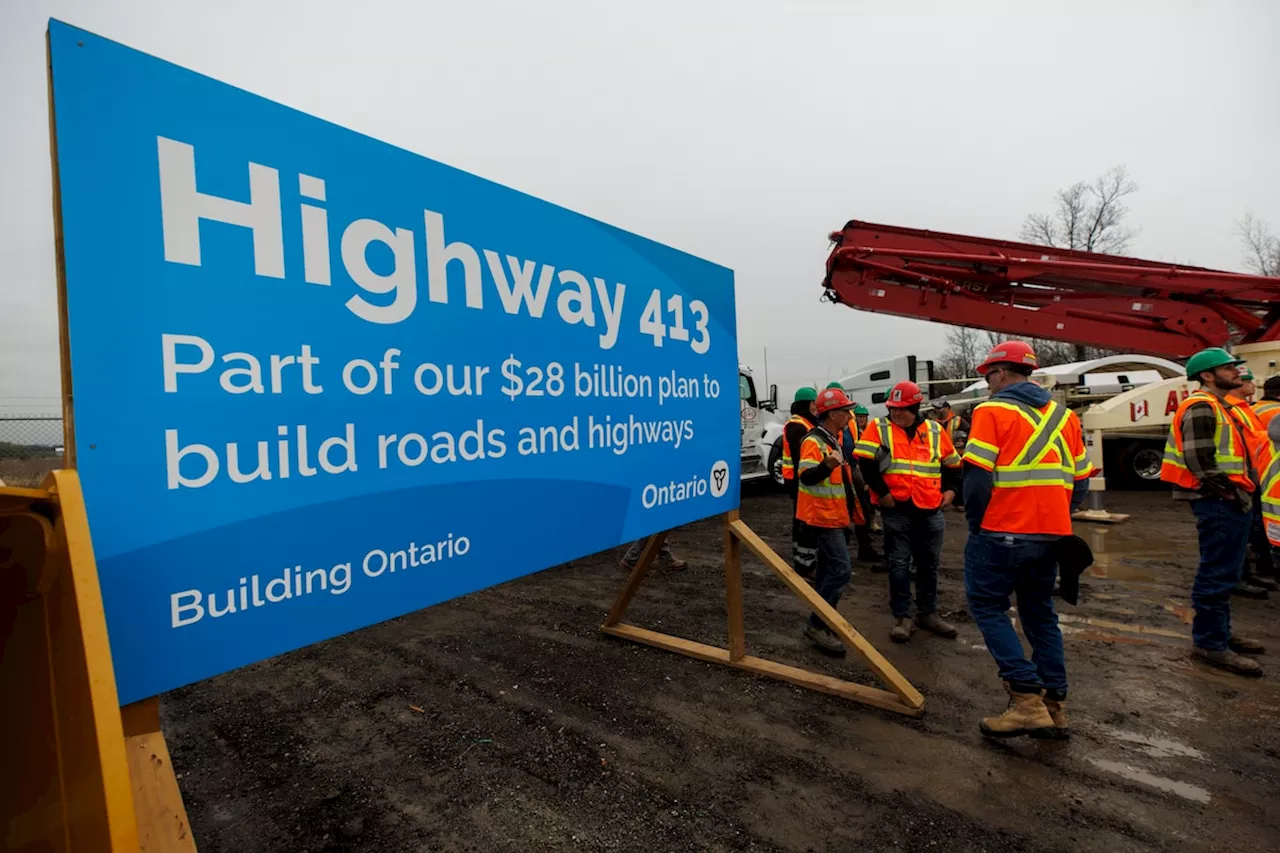 Ontario to speed up environmental assessments, property acquisitions for Highway 413