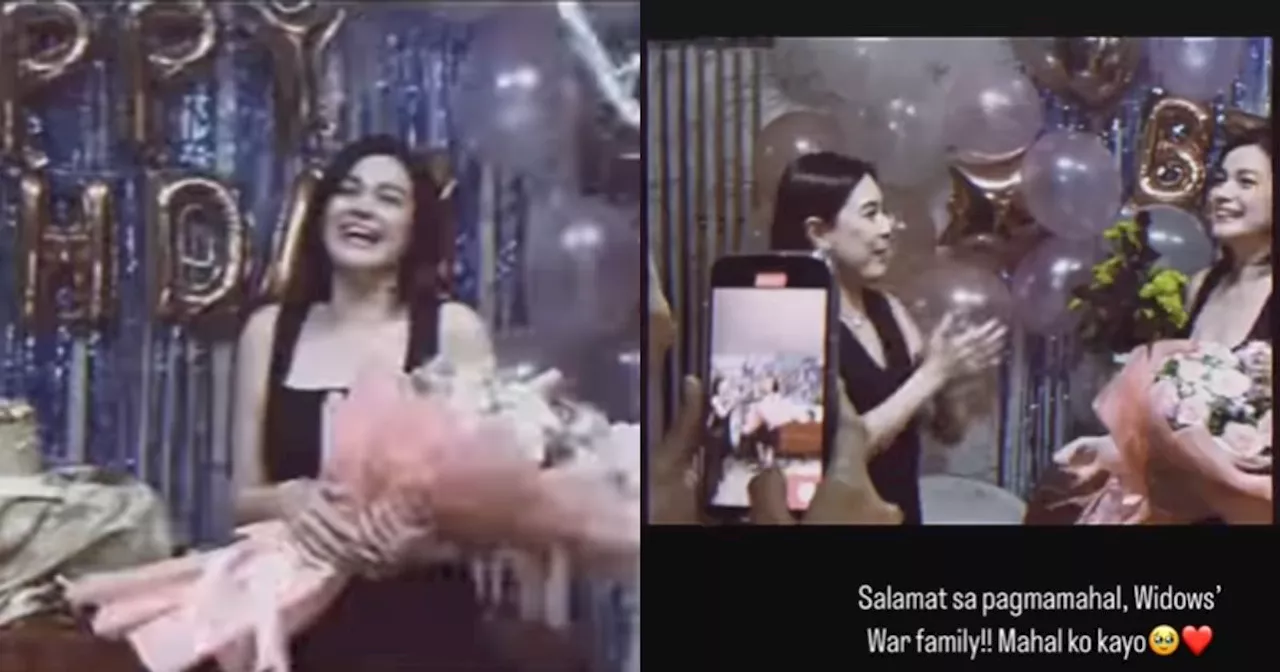 Bea Alonzo gets surprise birthday celebration from 'Widows' War' family