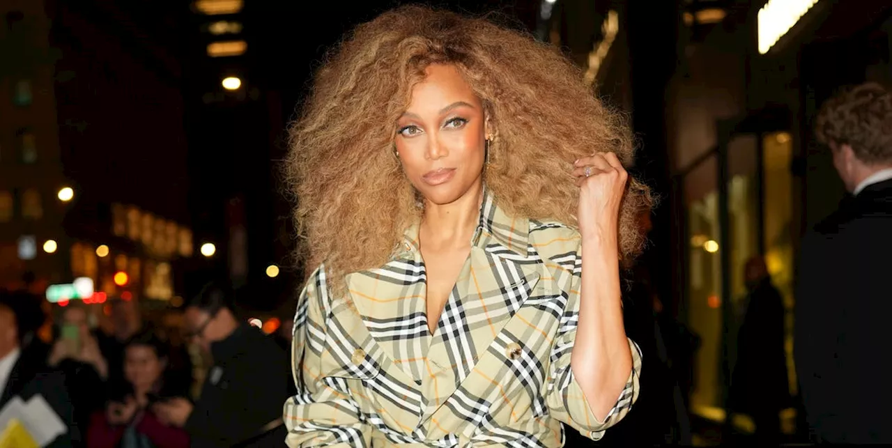 Tyra Banks Celebrates Burberry’s Heritage in the Brand’s Signature Check