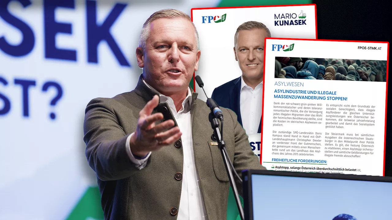 Kunasek stellt Programm vor - Erziehungscamp, Asylstopp: So will FPÖ Steiermark holen