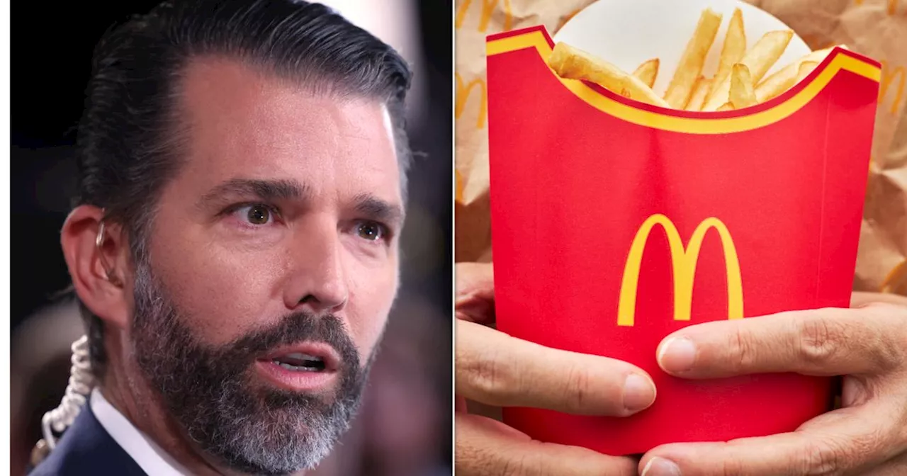 Donald Trump Jr. Flamed For Weird Flex About His Dad And The 'McDonald's Menu'