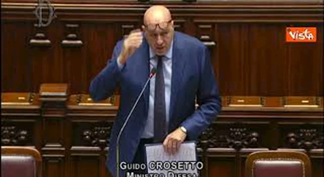 Medio Oriente, Crosetto al Senato: «Se non c'è Unifil c'è la guerra»