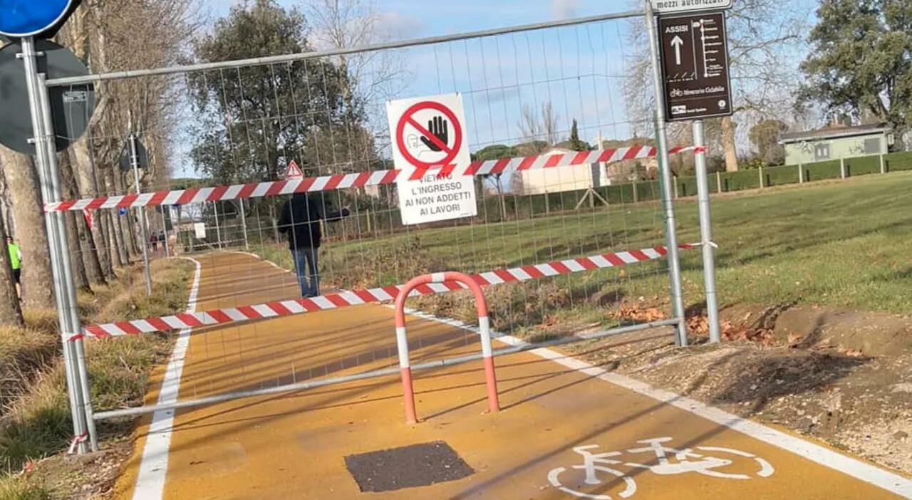 Morto dopo l’incidente in mountain-bike sulla pista ciclabile Spoleto-Assisi: 5 persone indagate