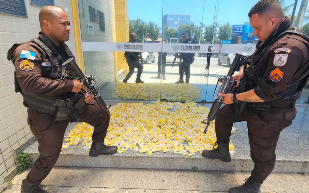 PM faz grande apreensão de drogas em Rio das Ostras e causa prejuízo de R$ 81 mil ao tráfico