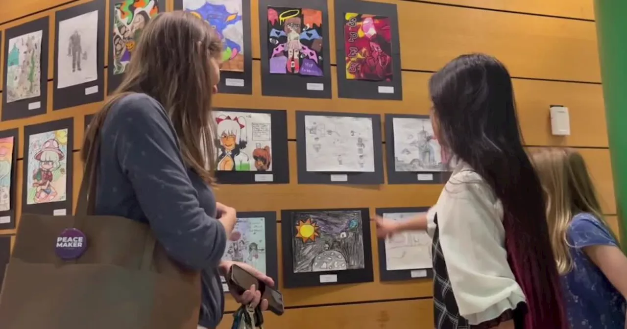 Young artists display work downtown for 'Worlds of Imagination'