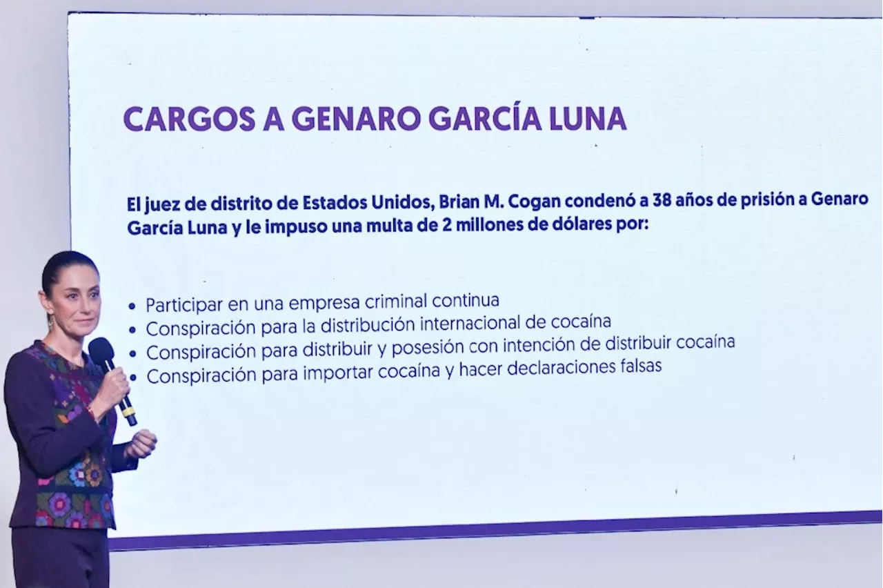 Pese a condena a García Luna, no vamos a investigar a Calderón: Sheinbaum