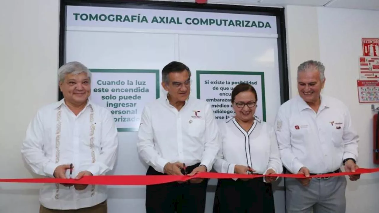 Américo Villarreal entrega tomógrafo al Hospital Infantil de Tamaulipas