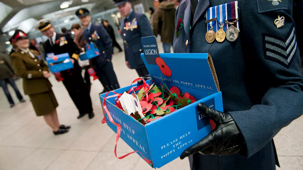 Free train travel for remembrance services offered to Royal Navy, Army, and RAF personnel and veterans -...