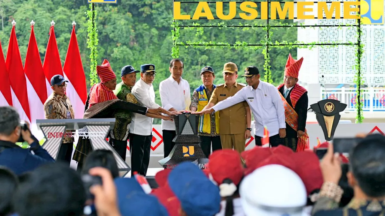 Resmikan Bendungan Lau Simeme, Jokowi: Semoga Bermanfaat Bagi Masyarakat Sumut