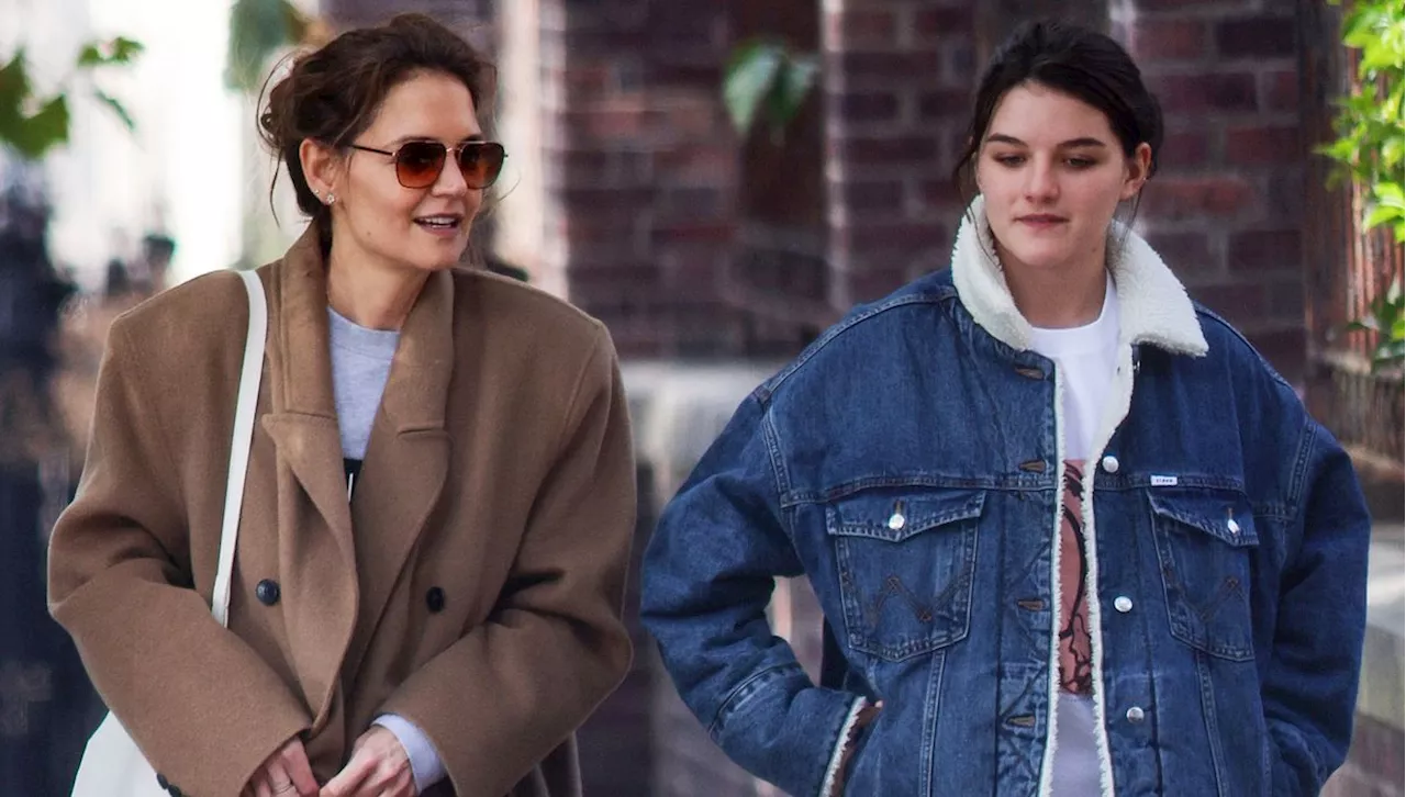 Katie Holmes and Suri Cruise Demonstrate How to Layer Fall Jackets, Two Ways