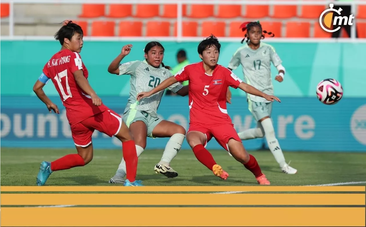 México cae ante Corea del Norte en su debut en el Mundial Sub 17 Femenil