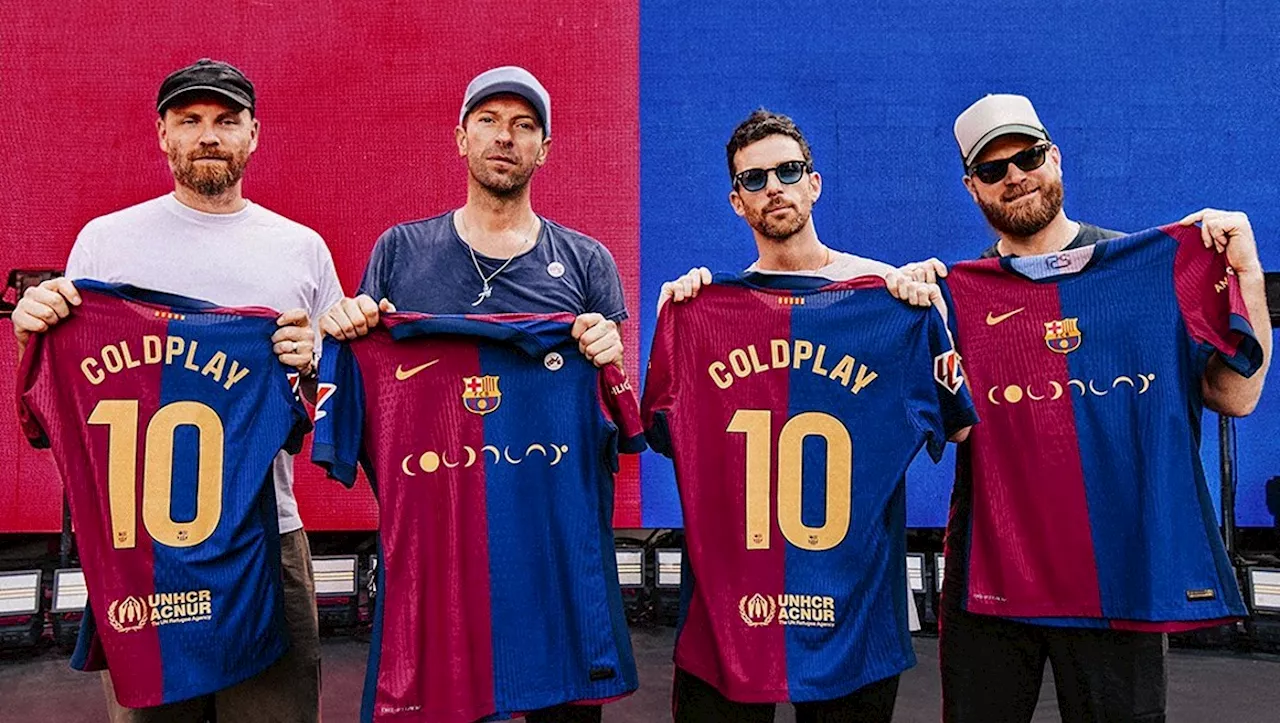 Barcelona y Coldplay unen fuerzas para el próximo Clásico contra el Real Madrid