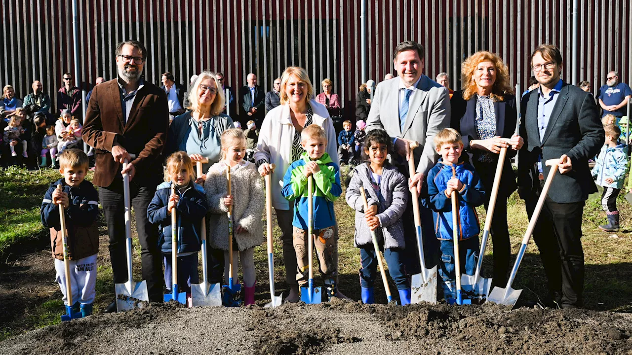 Baden: Spatenstich für Zubau Kindergarten Biondekgasse