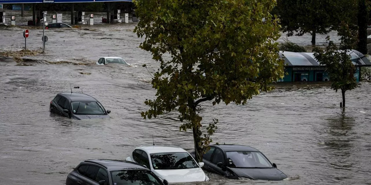 Starke &Uuml;berschwemmungen in Frankreich