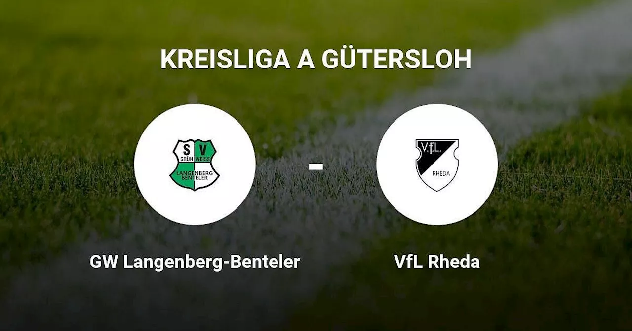 VfL Rheda erleidet schmerzhafte Niederlage gegen GW Langenberg-Benteler