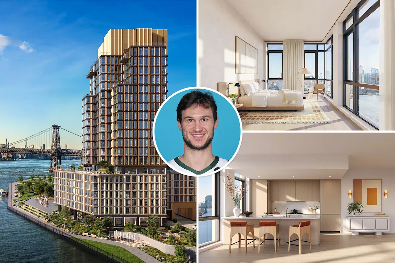  NBA veteran forward Danilo Gallinari inks a contract for a luxe Brooklyn home