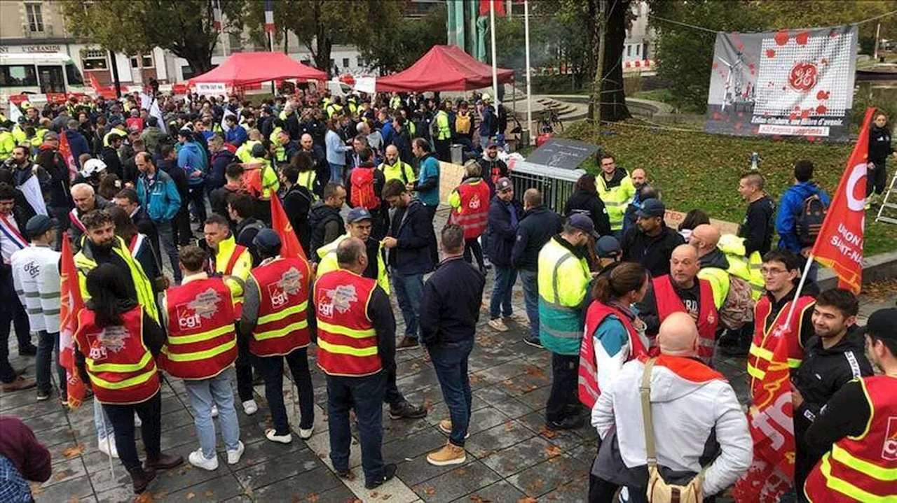 Suppressions de postes à General Electric : plus de 200 personnes manifestent à Nantes