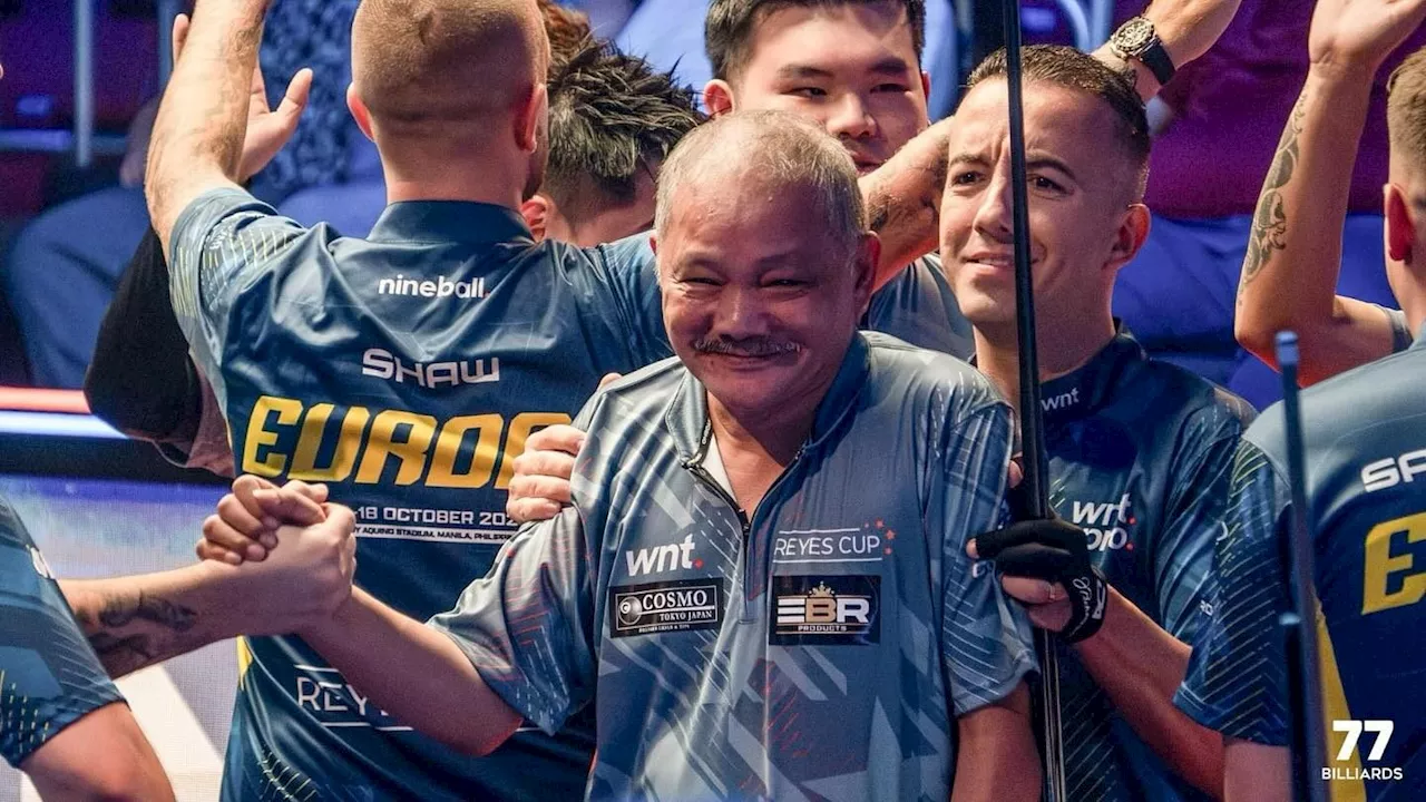 Efren the GOAT: Euro pool star, Team Asia foe Alcaide pays homage to Reyes Cup figurehead