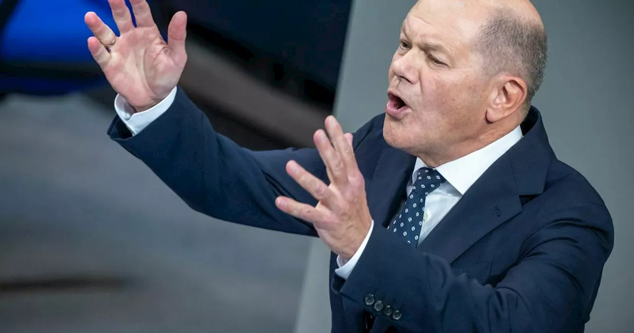 Debatte im Bundestag: Scholz und Merz läuten Wahlkampf ein