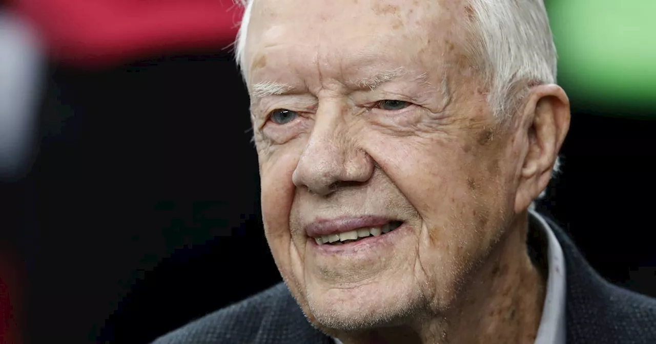 Jimmy Carter gibt Stimme für Kamala Harris ab