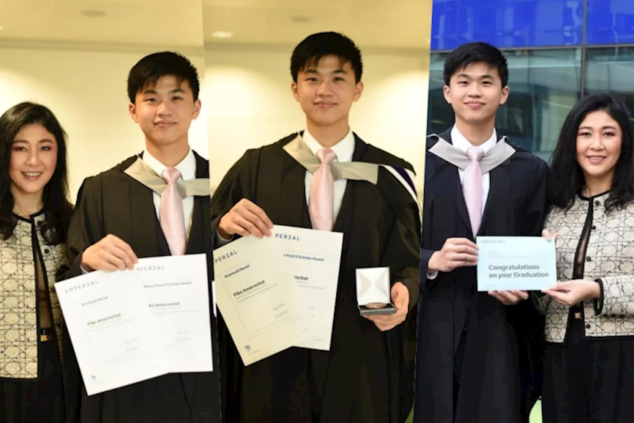 วันที่รอคอย! 'ยิ่งลักษณ์' สุดดีใจ 'น้องไปป์' ลูกชายจบปริญญาโท Imperial College London แถมคว้า 2 รางวัล สาขาวิศวกรรมเครื่องกล