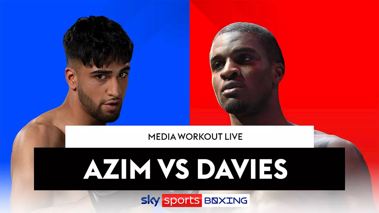 Adam Azim vs Ohara Davies: Open workout ahead of crunch clash along with Dan Azeez vs Lewis Edmondson and Anthony Yarde vs Ralfs Vilcans