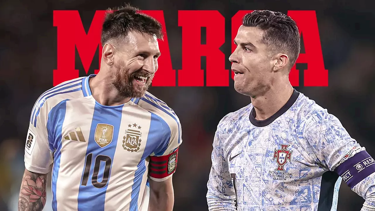 Marca rank the six greatest players of all time as Lionel Messi vs Cristiano Ronaldo GOAT debate settled