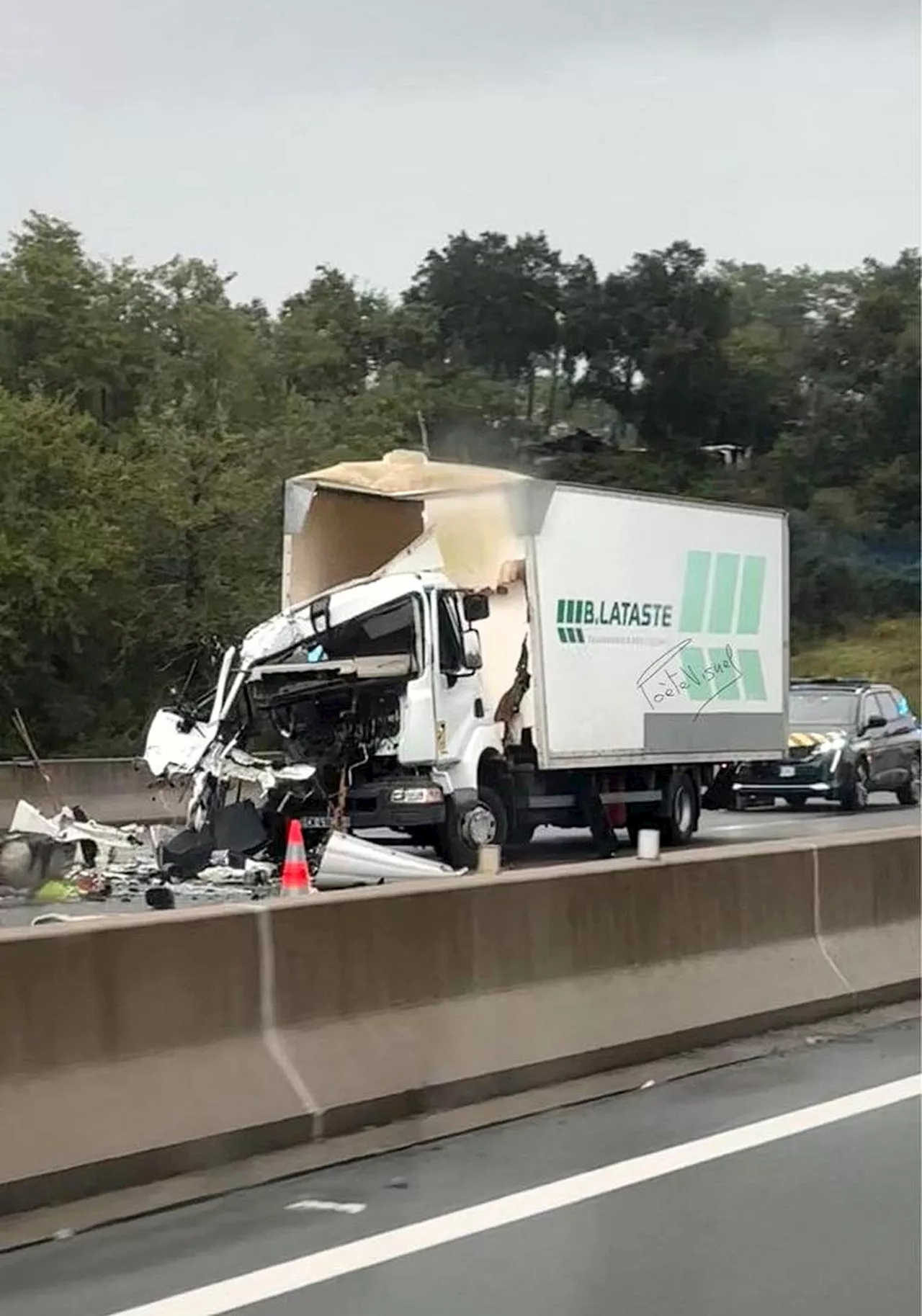 Landes : choc violent sur l’A 63, le conducteur s’en sort miraculeusement