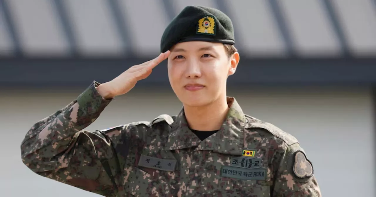 18 Berdinas, J-Hope BTS Selesaikan Tugas Wajib Militer