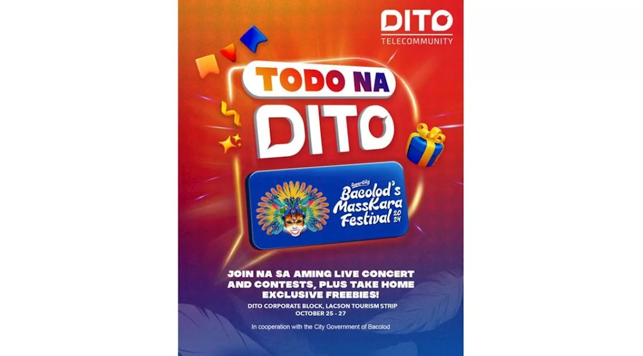 DITO Telecommunity joins Bacolod's MassKara Festival