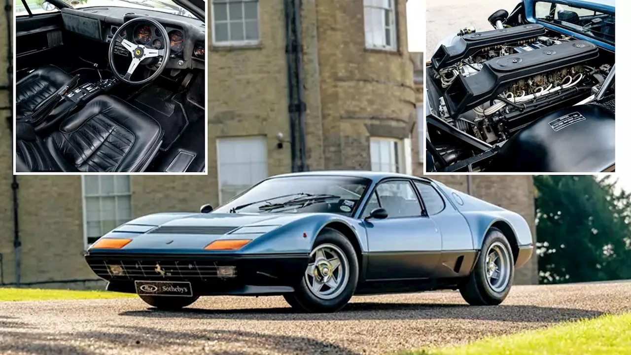 Ultra-rare BLUE 1970s Ferrari to go on auction for whopping sum… and it’s one of only six ever built...