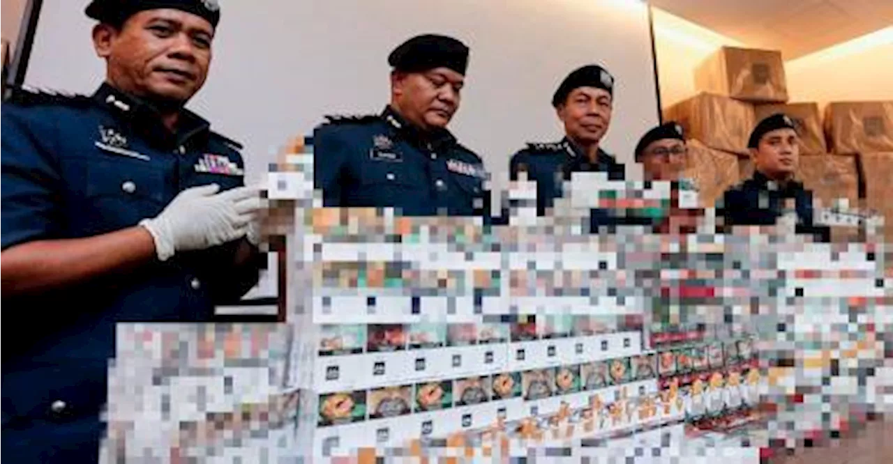 Customs seize smuggled cigarettes worth over RM800,000 at abandoned factory in Taiping