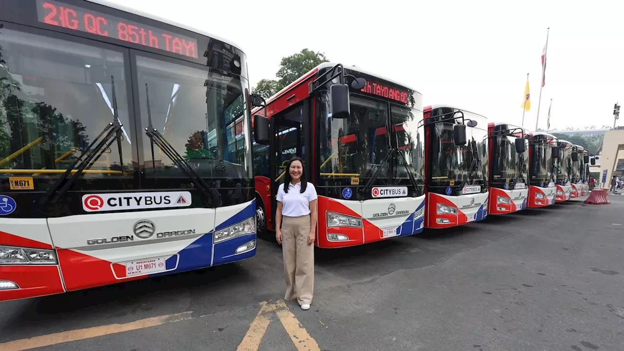 Eight electric buses will soon be used for Quezon City’s free transport services