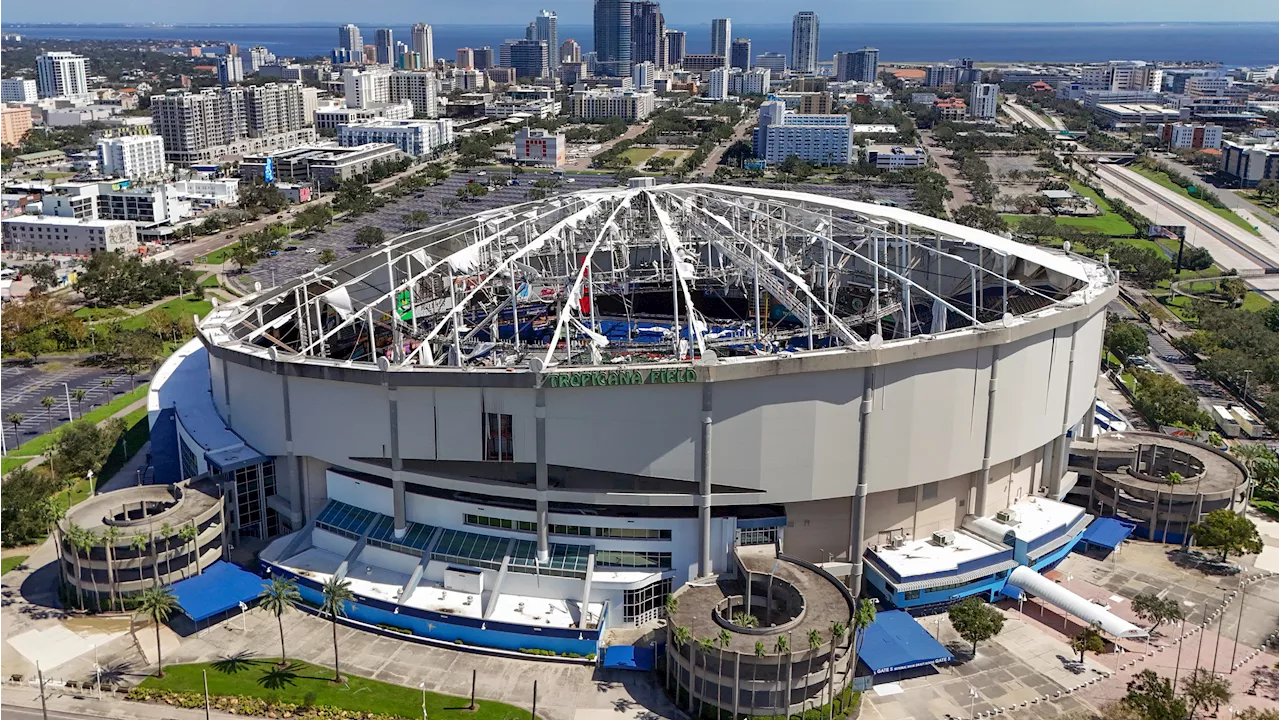 Hurricane Milton Damages Tropicana Field, Rays' 2025 Ballpark Plans in Flux