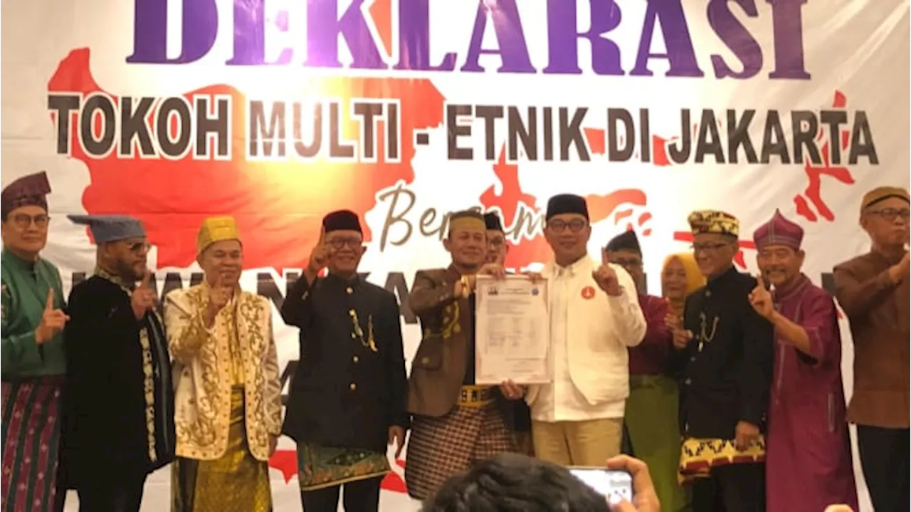 Dapat Dukungan dari Multi-etnik, RK: Ini Salah Satu Deklarasi Paling Mengharukan