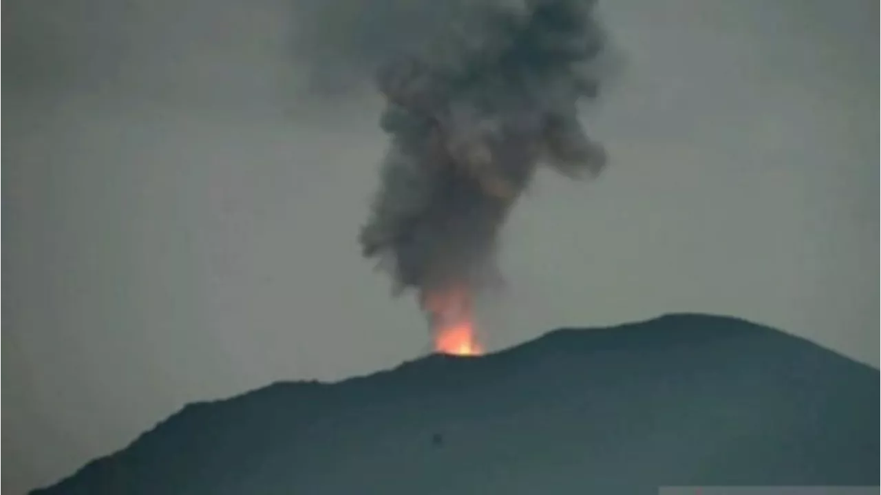 Gunung Lewotobi Laki-Laki Meletus, Abu Vulkanik hingga Lava Pijar Menyembur 1 Km dari Puncak