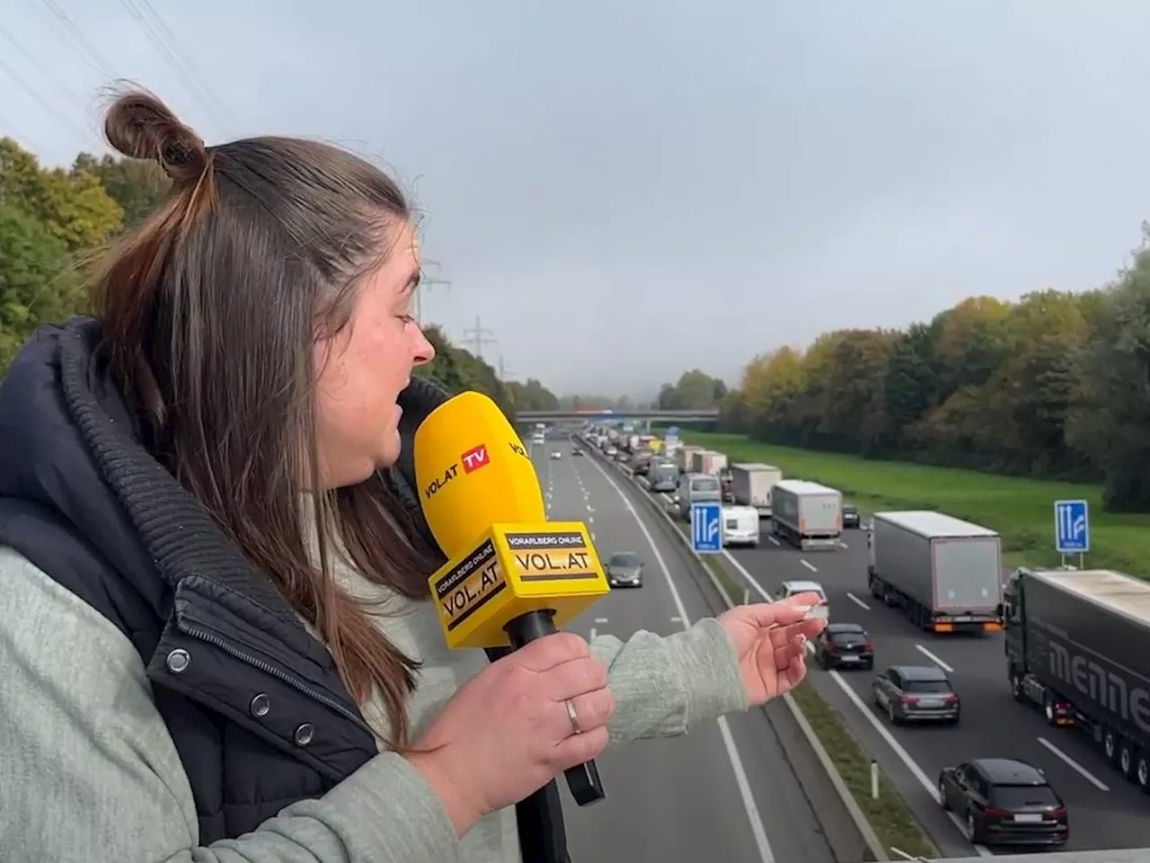 Unaufmerksamer Lkw-Lenker löste massives Verkehrschaos in und um Bregenz aus