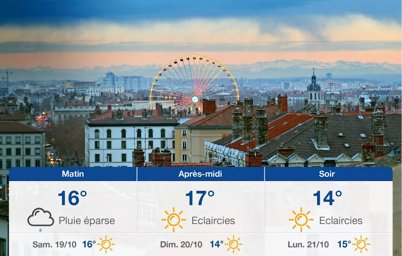 Météo Lyon: prévisions du vendredi 18 octobre 2024