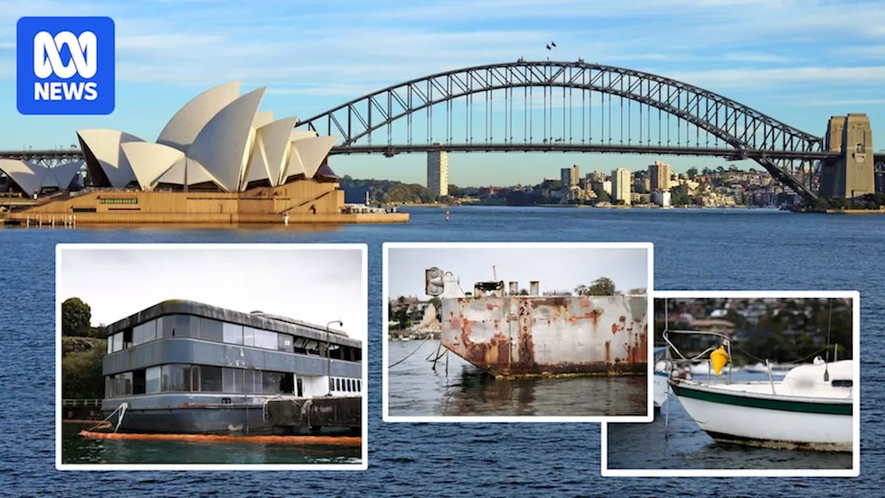 Abandoned ships and boats being left to rot a hidden problem in Sydney Harbour