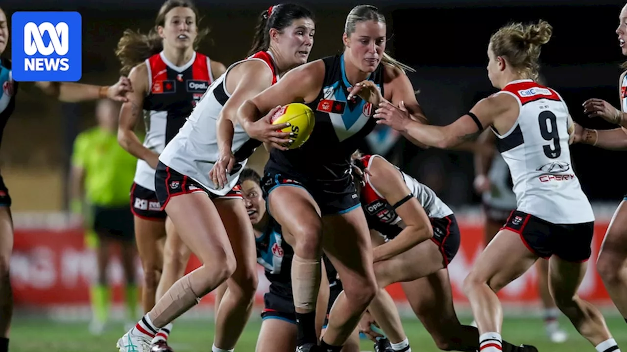 Port Adelaide downs St Kilda by 15 points to move into AFLW top eight