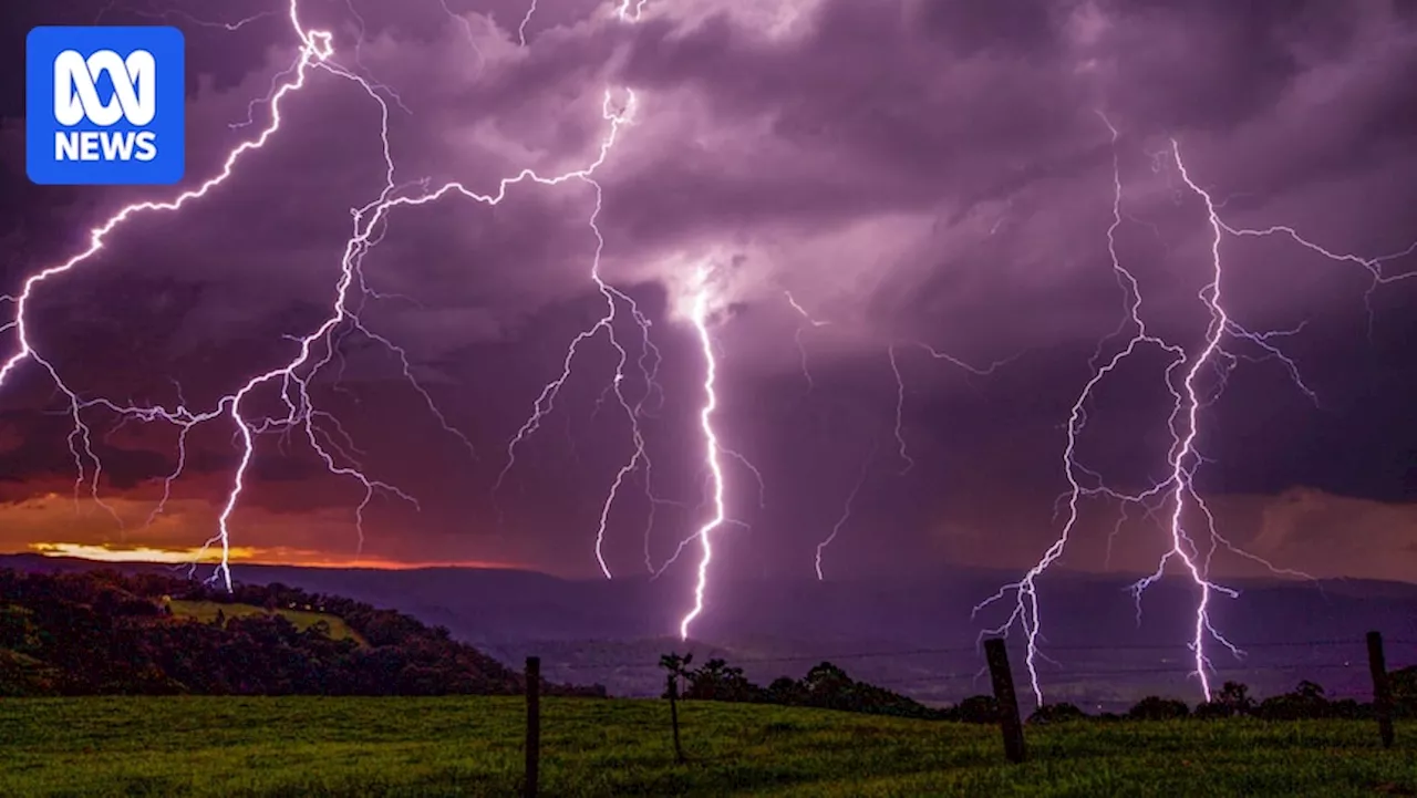 Why purple is the most common colour of lightning seen during a thunderstorm