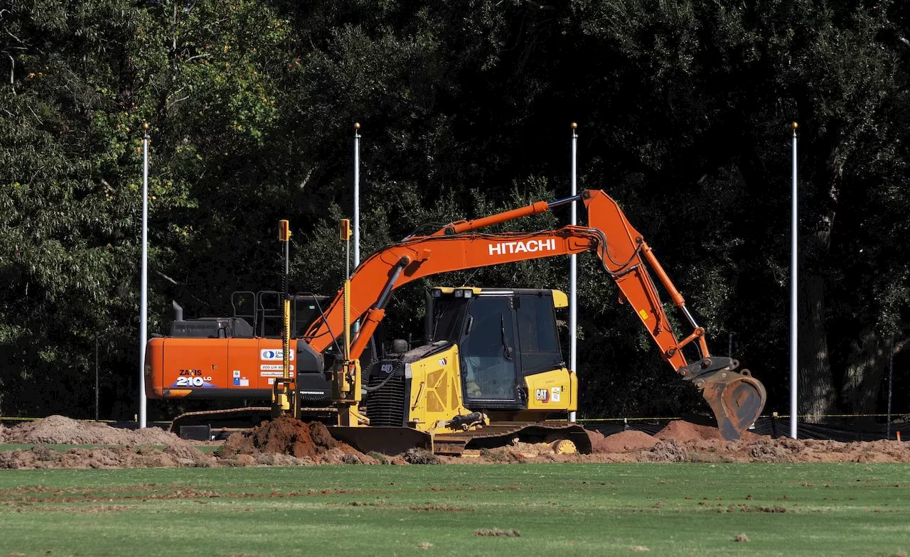 Check out early progress on South Alabama’s Stanky Field turf installation project