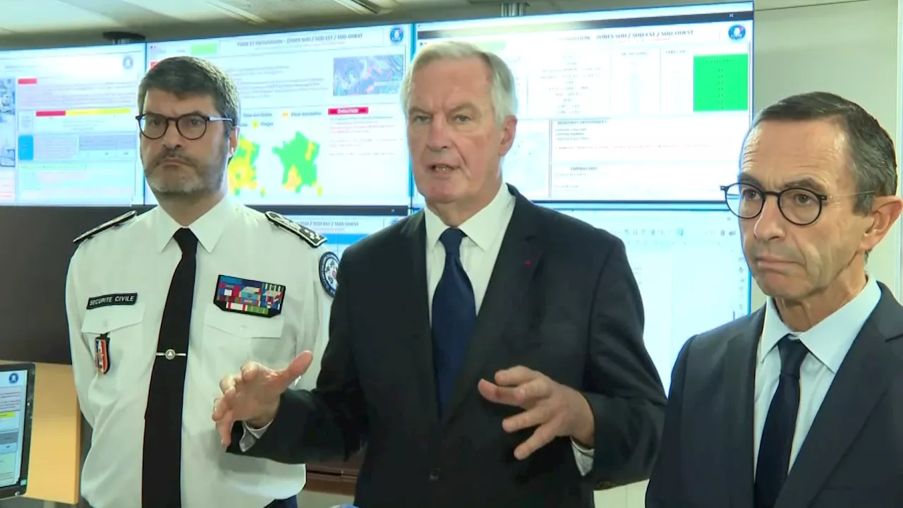 Inondations: Michel Barnier annonce l'activation du processus de reconnaissance de catastrophes naturelles