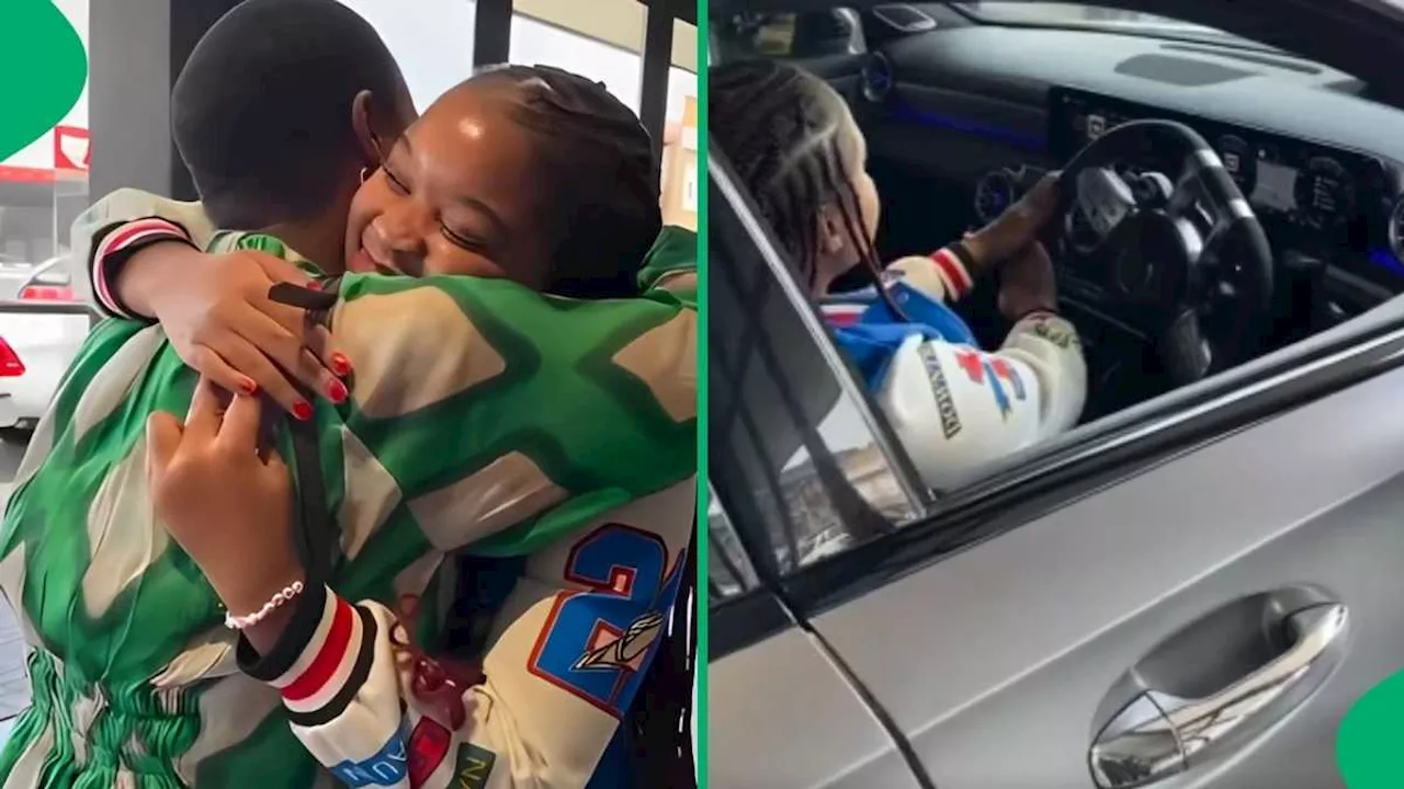 “Beautiful”: Mom Spoils Her Baby Girl With Mercedes-AMG A45s As First Car, Mzansi Envious