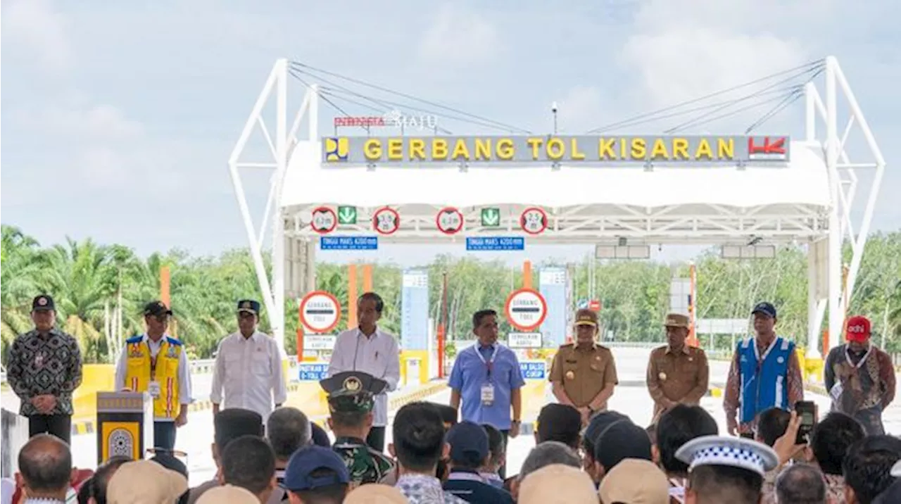 Proyek Tol Trans Sumatera Garapan PTPP Diresmikan Jokowi