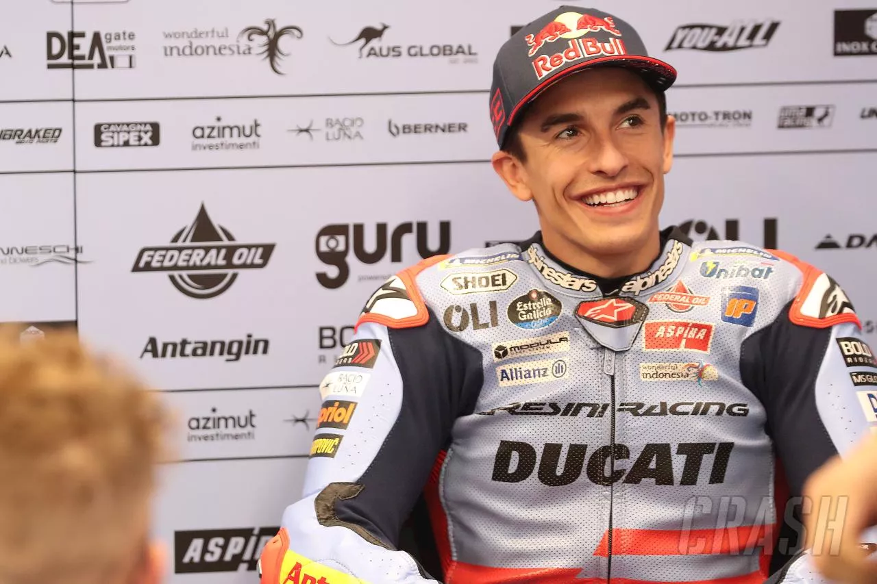 Marc Marquez “taking risks straight away” but “no useful information” for race