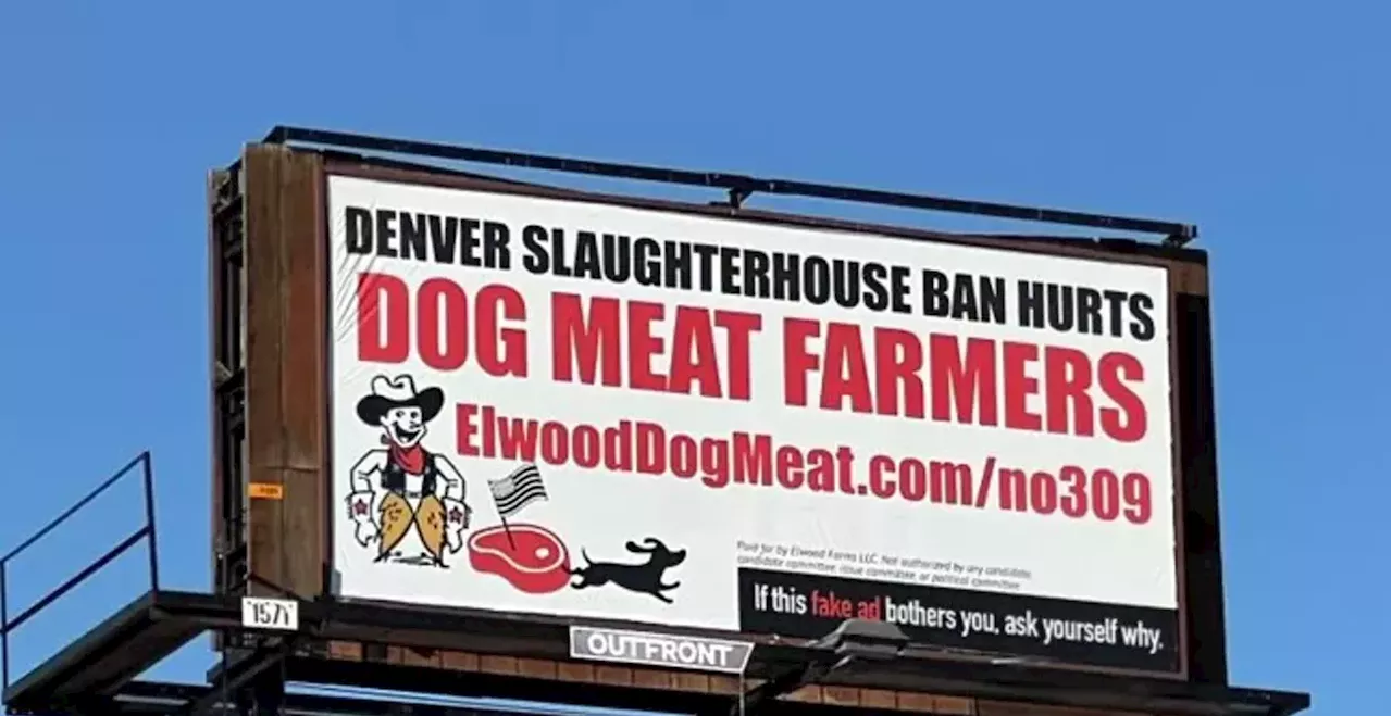 Is There a Dog Meat Farm in Denver? Billboard From Vegan Activist Satirizes Slaughterhouse Debate